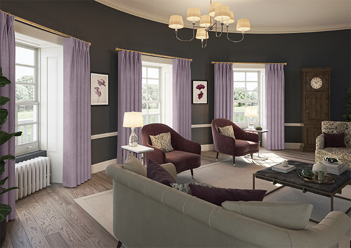 Rhea, Grape - Made to Measure Curtains - Image 8